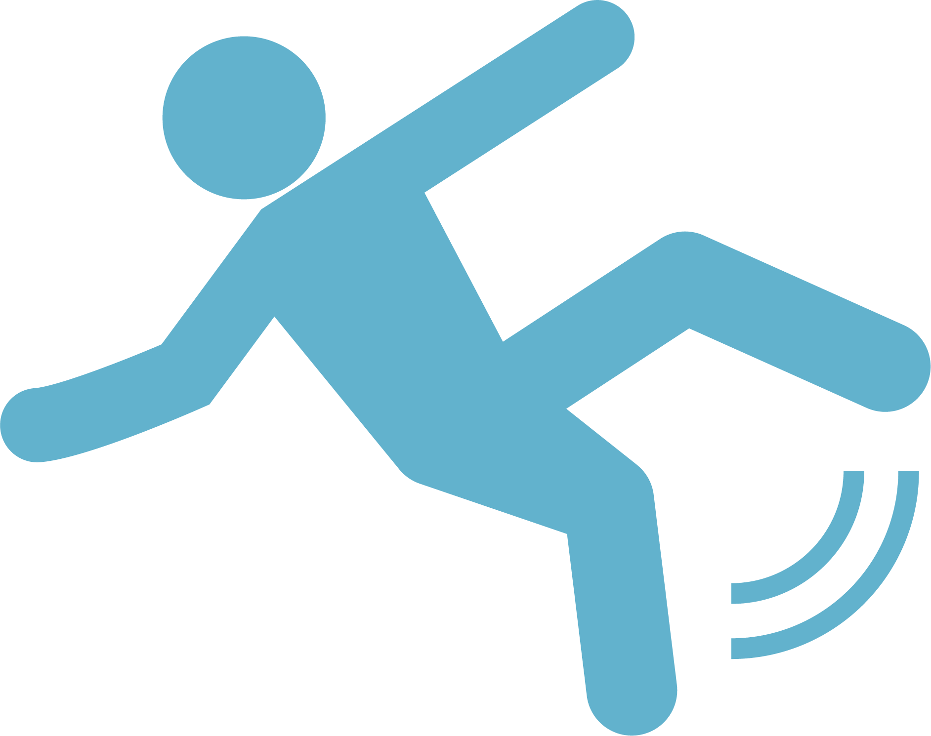 person falling fall prevention icon